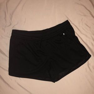 Black gym shorts